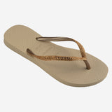 Havaianas - Slim Glitter II - 9177 Sand Light Metallic