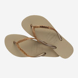 Havaianas - Slim Glitter II - 9177 Sand Light Metallic