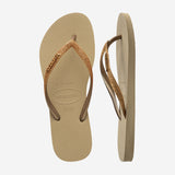 Havaianas - Slim Glitter II - 9177 Sand Light Metallic