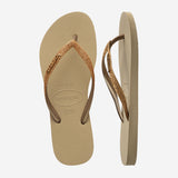 Havaianas - Slim Glitter II - 9177 Sand Light Metallic