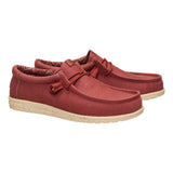 Hey Dude - Wally Stretch Canvas - Burnt Red Boulder Tan