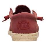 Hey Dude - Wally Stretch Canvas - Burnt Red Boulder Tan