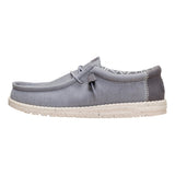 Hey Dude - Wally Stretch Canvas - Flannel Grey Bone White