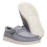 Hey Dude - Wally Stretch Canvas - Flannel Grey Bone White