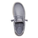 Hey Dude - Wally Stretch Canvas - Flannel Grey Bone White