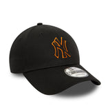 New Era - NY Outline 9Forty - Black Orange