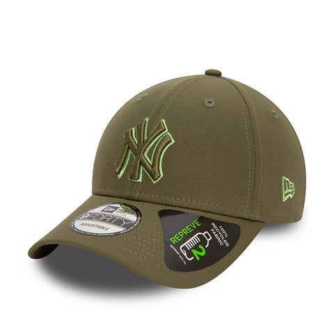 New Era - Repreve Outline 9Forty - Olive - Neon Green