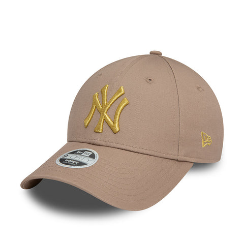 New Era - Woman League Essential NY 9Forty - Pastel Brown Yellow