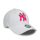 New Era - Woman League Essential NY 9Forty - White Fuxia