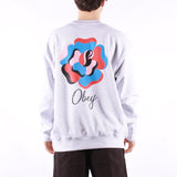 Obey - Obey Paper Rose Sweat - Heather Grey