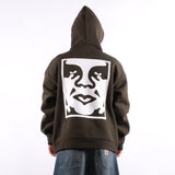 Obey - Bold Icon Extra Heavy Hood - Rosin