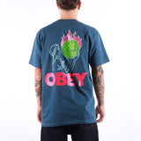 Obey - Obey World In Flames - Harbor Blue