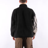 Octopus - Octopus Side Sherpa Zip Neck - Black