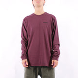 Patagonia - Ms Ls P6 Logo Responsibili Tee - Berry Fig