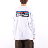 Patagonia - Ms Ls Ps Logo Responsibili Tee - Fiber White