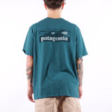 Patagonia - Ms Boardshort Logo Pocket Responsibili Tee - Wetland Blue