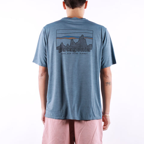 Patagonia - Ms Cap Cool Daily Graphic Shirt - 73 Skyline Utility Blue X-Dye