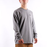 Patagonia - Ms Ls P6 Logo Responsibili Tee - Gravel Heather