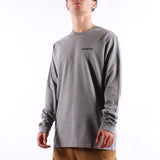 Patagonia - Ms Ls P6 Logo Responsibili Tee - Gravel Heather