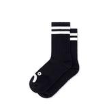 Polar Skate Co - Rib Socks Happy Sad - Black