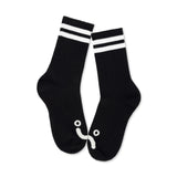 Polar Skate Co - Rib Socks Happy Sad - Black