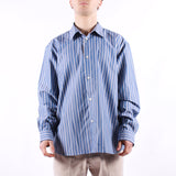 Selected - Ben Stripe LS Shirt - Medieval Blue Multi