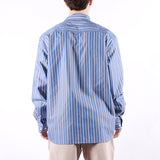 Selected - Ben Stripe LS Shirt - Medieval Blue Multi