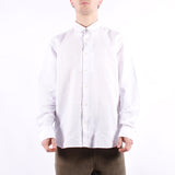 Selected - Clay Linen LS Shirt - Bright White