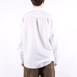 Selected - Clay Linen LS Shirt - Bright White
