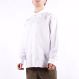 Selected - Clay Linen LS Shirt - Bright White