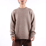 Selected - Cody Ls Knit Crew Neck - Oatameal Neps
