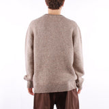 Selected - Cody Ls Knit Crew Neck - Oatameal Neps