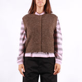 Selected - Lulu Button Vest - Dachshund Melange