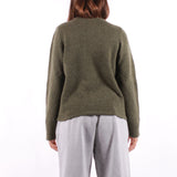 Selected - Lulu LS Knit - Kalamata Melange