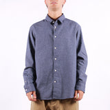 Selected - Reg Noah Brushed Twist - Medium Blue Denim Twisted