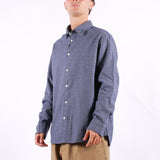 Selected - Reg Noah Brushed Twist - Medium Blue Denim Twisted