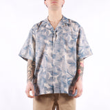 Selected - Air Mix SS Shirt - Blue Mirages Leaves