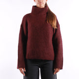 Selected - Gabriella Ls Knit - Fig Melange