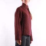 Selected - Gabriella Ls Knit - Fig Melange