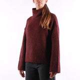 Selected - Gabriella Ls Knit - Fig Melange