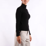 Selected - Ingrid Ls Knit - Black