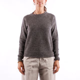 Selected - Lulu Ls Knit - Medium Grey Melange