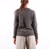 Selected - Lulu Ls Knit - Medium Grey Melange