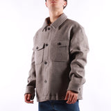 Selected - Mitch Wool Blend Shacket - Deep Taupe