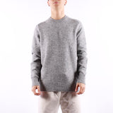 Selected - Rai Ls Knit Crew - Light Grey Melange