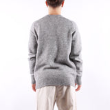 Selected - Rai Ls Knit Crew - Light Grey Melange