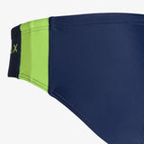 Sun 68 - Slip Solid Side Stripe Fluo - 07 Navy Blue