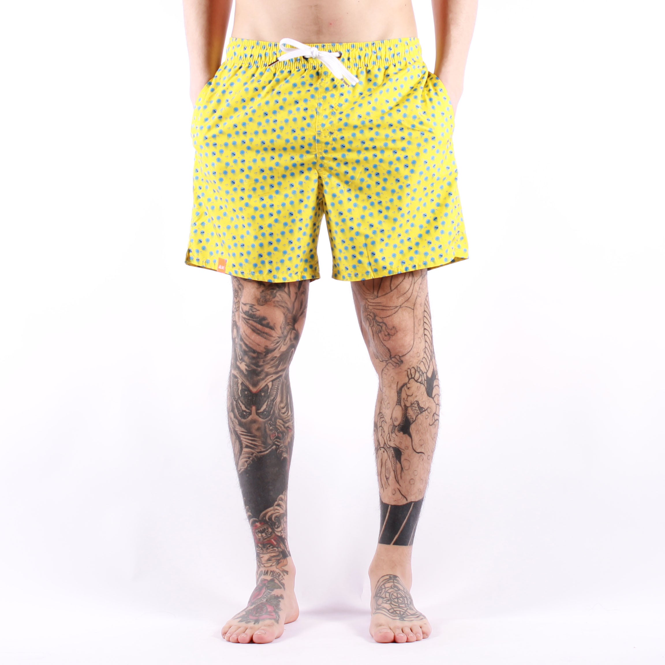 Sun 68 - Swim Pant Tie Pattern - 23 Giallo | Sun 68 | Costumi | 59.00 | Beach Break Shop