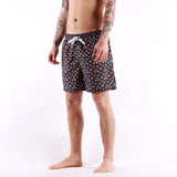 Sun 68 - Swim Pant Small Pattern - 1110 Nero Rosso