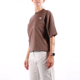 The North Face - W Tnf Essential Simple Dome Boxy Relaxed SS Tee - Smokey Brown